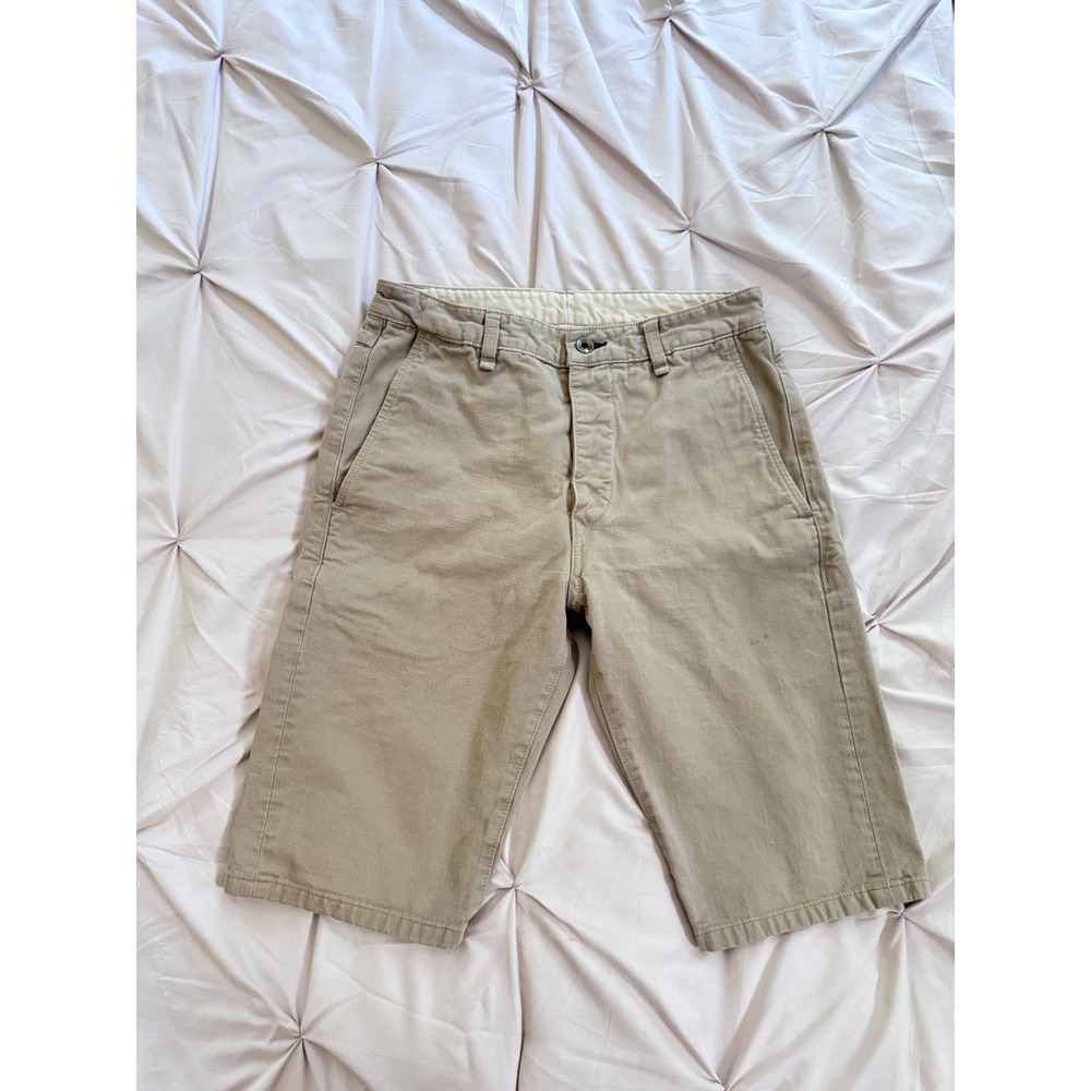 Rag & Bone Mens Khaki Twill Bermuda Shorts Chino Button Fly Tan
